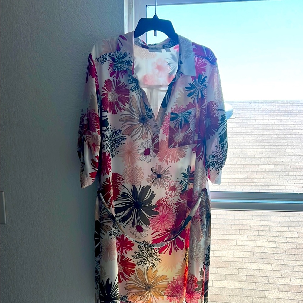 New York & Company Floral Patterned Dress